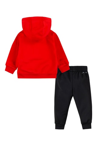 Sweat à capuche et jogging - Blanc, noir, rouge et gris