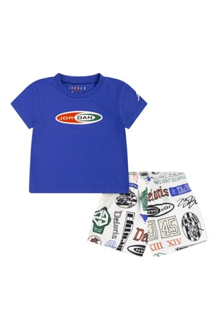 Tshirt et short Brooklyn - Blanc et bleu