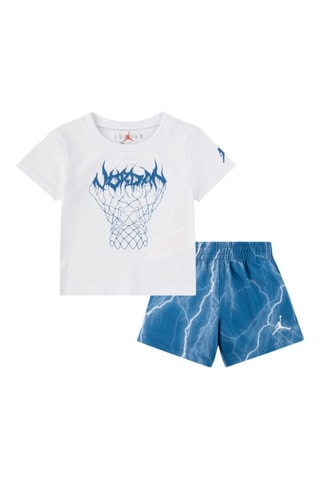 Tshirt et short Sport - Blanc et bleu
