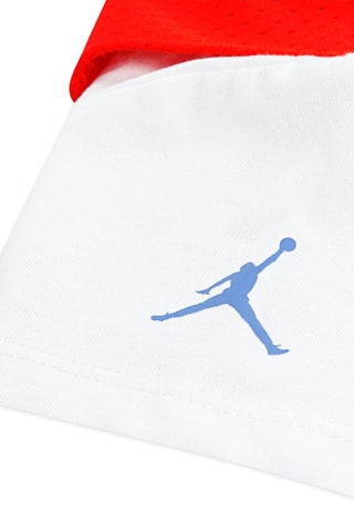 Tshirt trompe l’œil et short - Blanc, rouge et violet