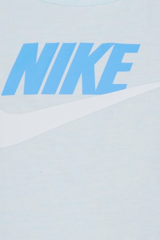 Débardeur et short - Blanc, bleu et gris