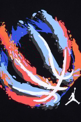 Tshirt et short Fire - Blanc, noir et orange