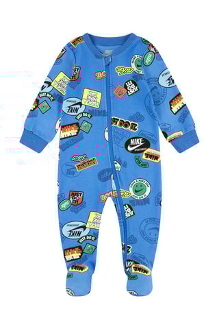 Grenouillère Aop Footed Coverall - Bleu