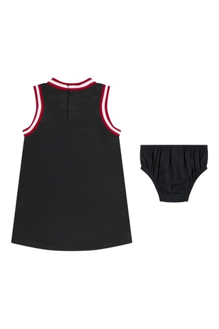 Robe et culotte - Blanc, noir et rouge