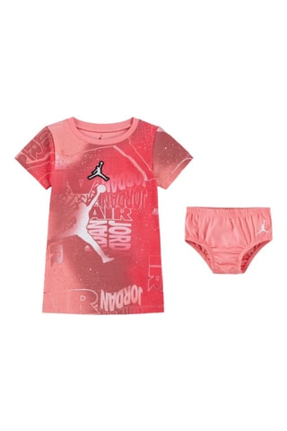 Robe  Tshirt et culotte Essentials - Blanc, rouge et orange