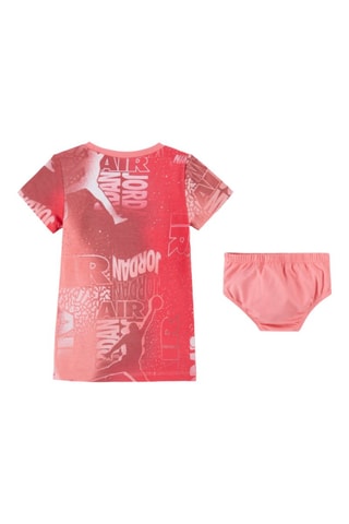 Robe  Tshirt et culotte Essentials - Blanc, rouge et orange