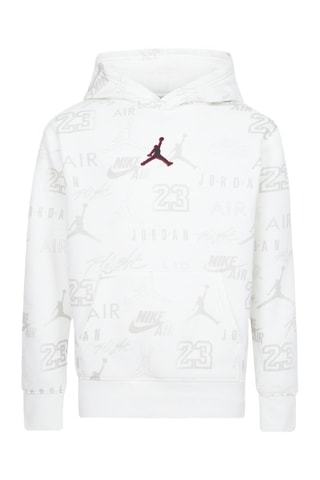 Sweat à capuche - Blanc et gris