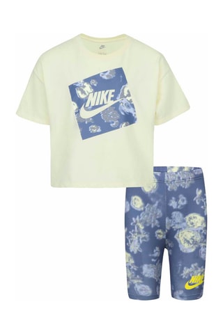 Tshirt et cycliste - Blanc et bleu