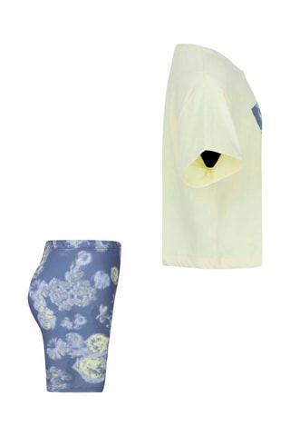 Tshirt et cycliste - Blanc et bleu