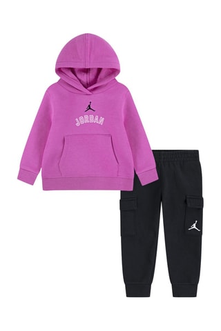 Sweat à capuche et pantalon - Noir et rose