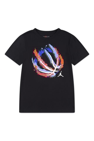 T-shirt Ball Fire - Jordan - Noir