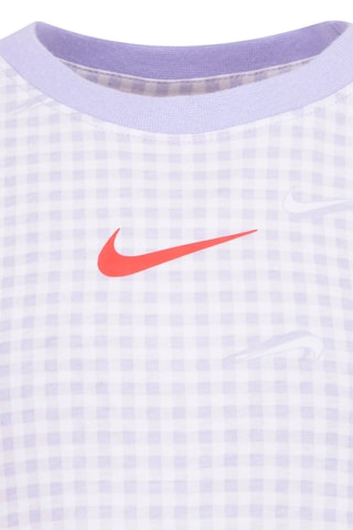 Robe  Tshirt - Blanc, violet et rose