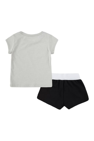 Tshirt et short - Blanc, noir et gris