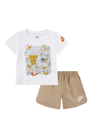 T-shirt et short - Beige