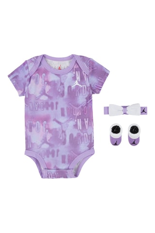 Ensemble 3 pièces tie and dye - Blanc et rose