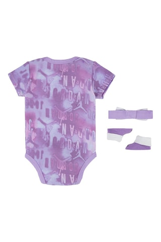 Ensemble 3 pièces tie and dye - Blanc et rose