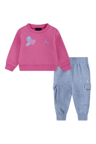 Sweat et pantalon polaires - Bleu et rose