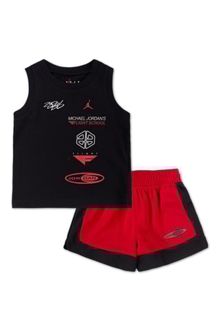 Débardeur et short Brooklyn - Noir et rouge