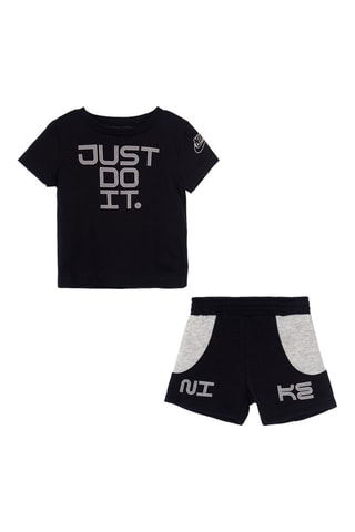 Tshirt et short Amplify - Blanc, noir et gris