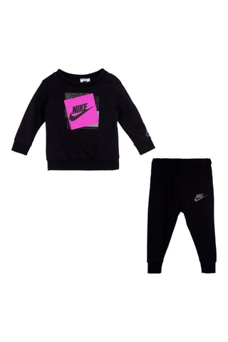 Sweat et pantalon - Noir, rose et gris