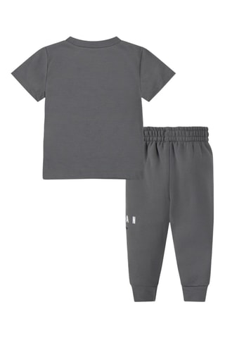 Tshirt et pantalon molletonnés - Blanc, noir et gris