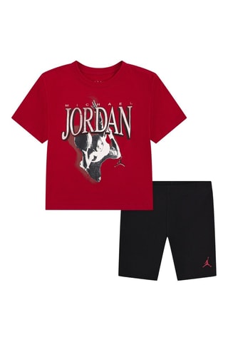 Tshirt et short Michael Jordan - Blanc, noir et rouge