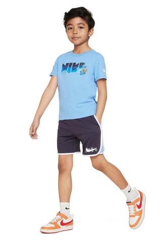 Tshirt et short - Blanc, noir, bleu et violet