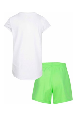 Tshirt et short - Blanc, bleu et vert