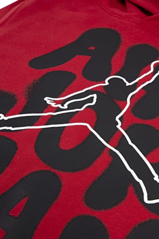 Sweat à capuche - Blanc, noir et rouge