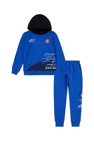 Sweat à capuche et pantalon polaire - Bleu