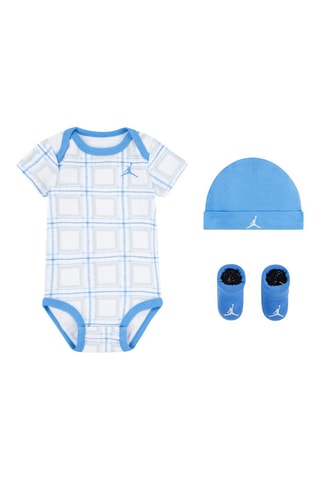 Ensemble 3 pièces - Blanc, bleu et gris