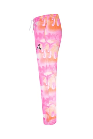 Pantalon tie and dye - Blanc, rose, orange, noir et beige