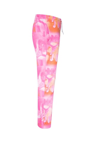 Pantalon tie and dye - Blanc, rose, orange, noir et beige