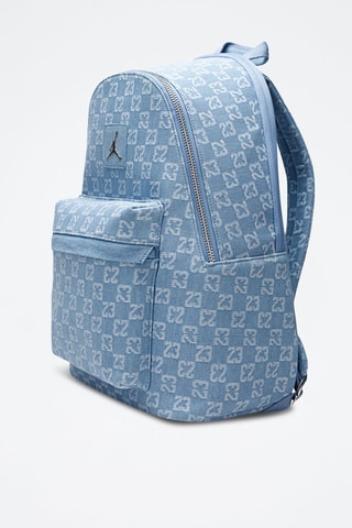 Sac à dos en jean - Blanc et bleu