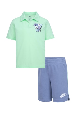 Polo et short - Bleu