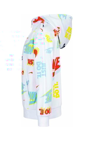 Sweat à capuche - Blanc, rouge, bleu et jaune