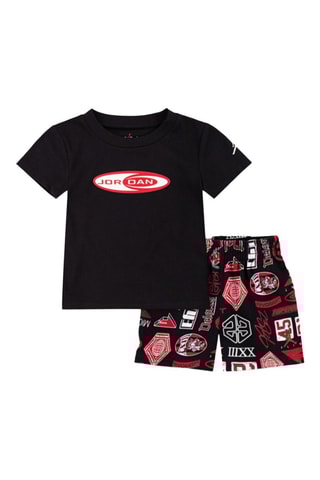 Tshirt et short Brooklyn - Noir et rouge