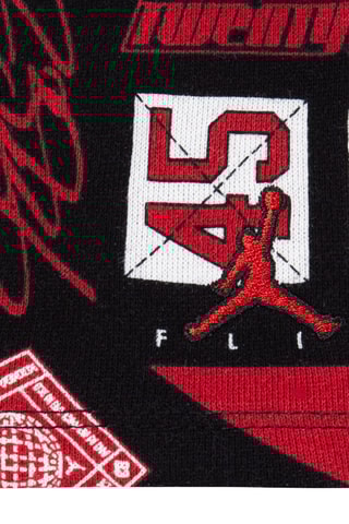 Tshirt et short Brooklyn - Noir et rouge