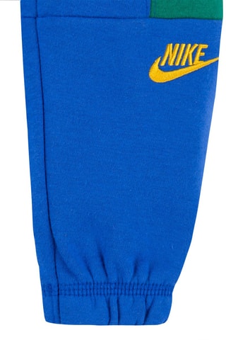 Sweat à capuche et pantalon - Bleu, vert, jaune et gris