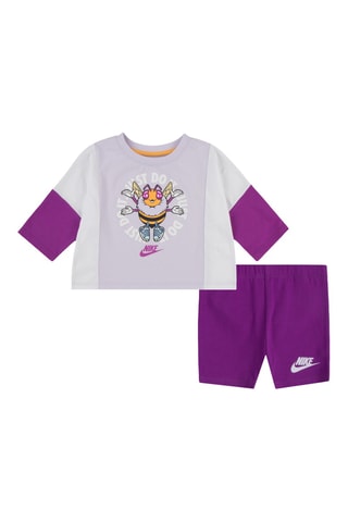 T-shirt et cycliste - Violet