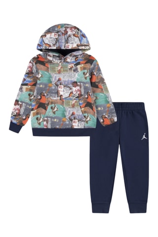 Sweat à capuche et pantalon polaires - Nike - Bleu marine