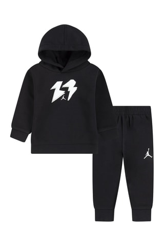 Sweat à capuche et pantalon polaire - Jordan - Noir