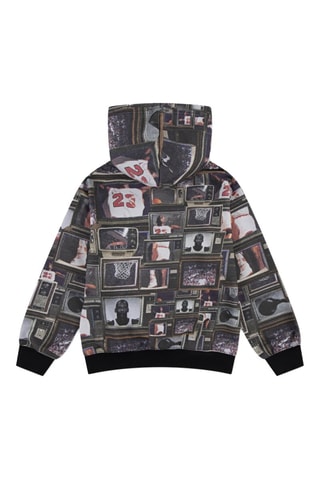 Sweat à capuche - Blanc, noir et marron