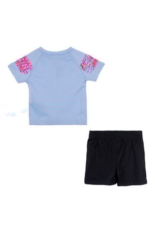 Tshirt et short - Noir, rouge, bleu et violet