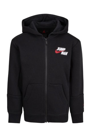 Sweat polaire à capuche - Blanc, noir et rouge