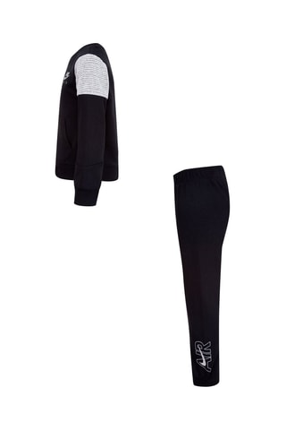 Sweat et jogging polaire - Blanc et noir