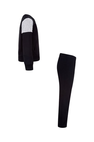 Sweat et jogging polaire - Blanc et noir