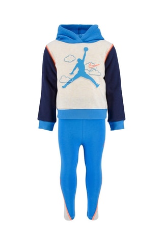 Sweat à capuche et legging - Nike - Bleu, orange et gris