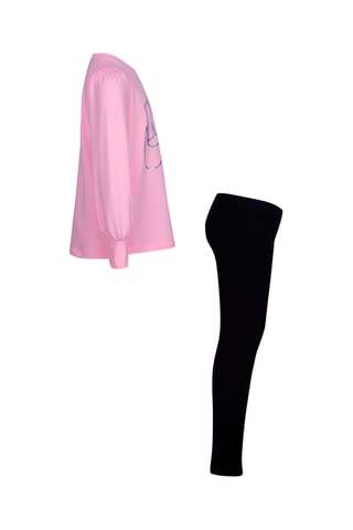 Sweat et legging - Rose et noir - Noir