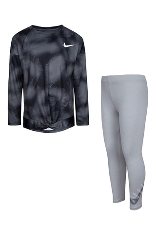 Tshirt et legging - Blanc, noir et gris